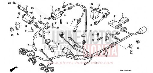 KABELBAUM (E/F/G/IT/SP/2G/2IT) XL600VT de 1996